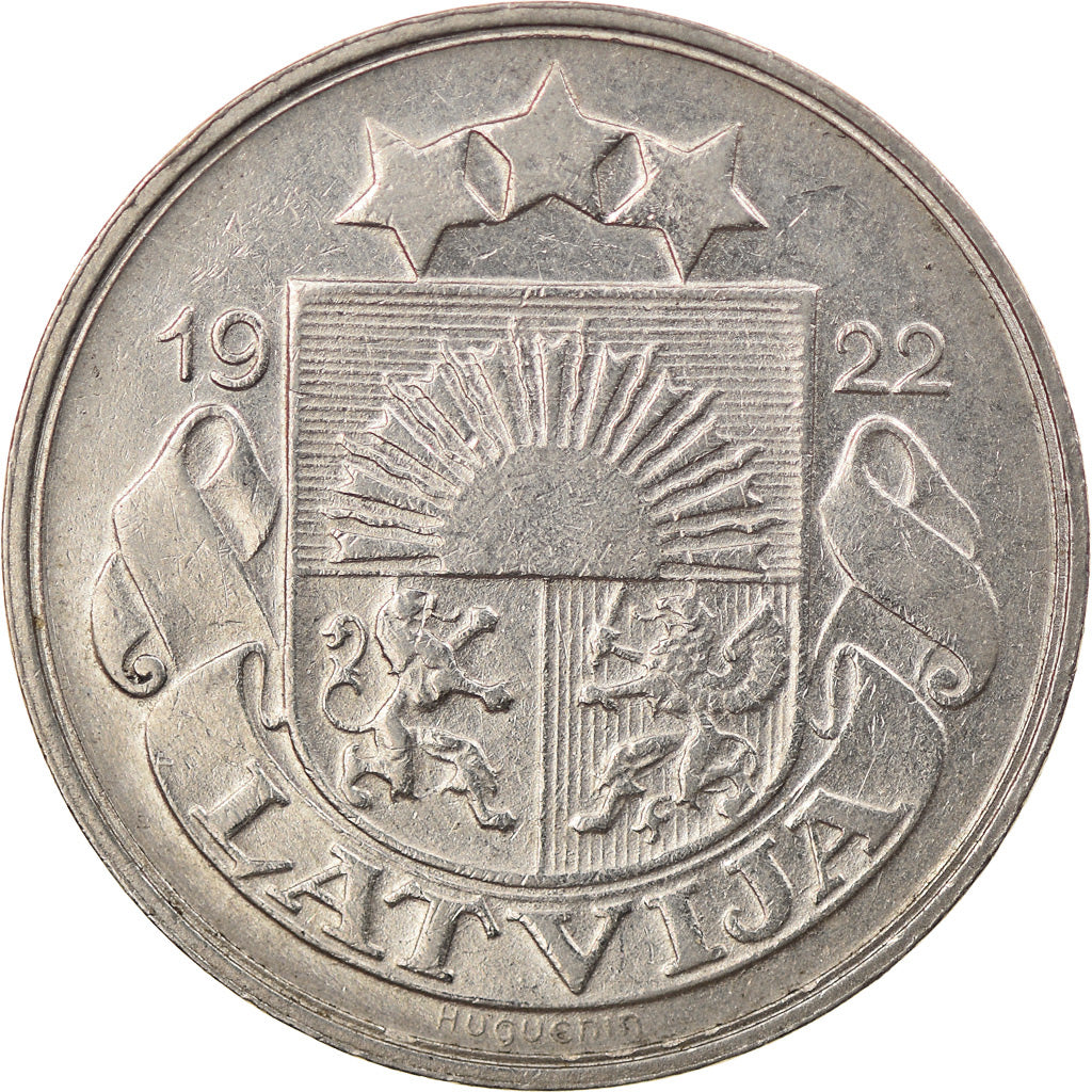 Coin, Latvia, 20 Santimu, 1922, EF(40-45), Nickel, KM:5