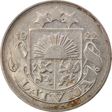 Moeda, Letónia, 20 Santimu, 1922, EF(40-45), Níquel, KM:5