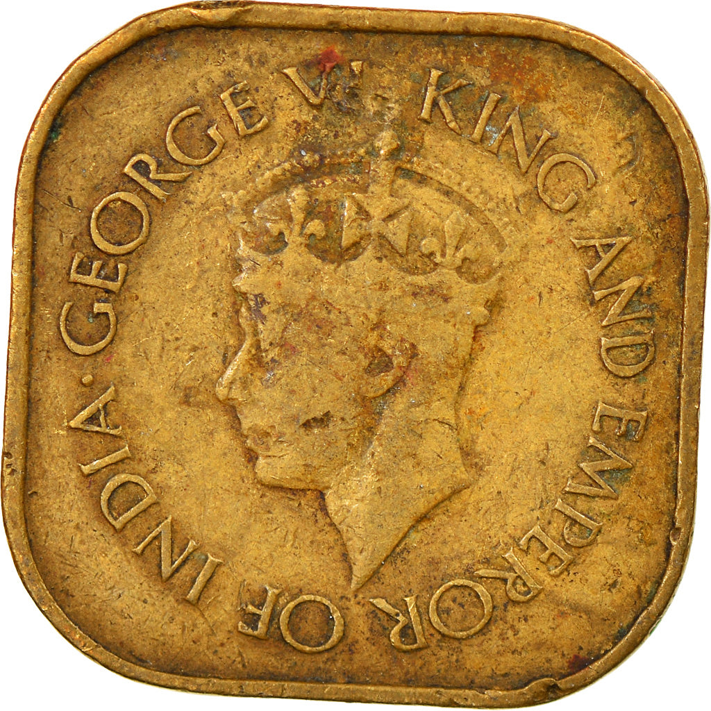 Coin, Ceylon, George VI, 5 Cents, 1945, EF(40-45), Nickel-brass, KM:113.2