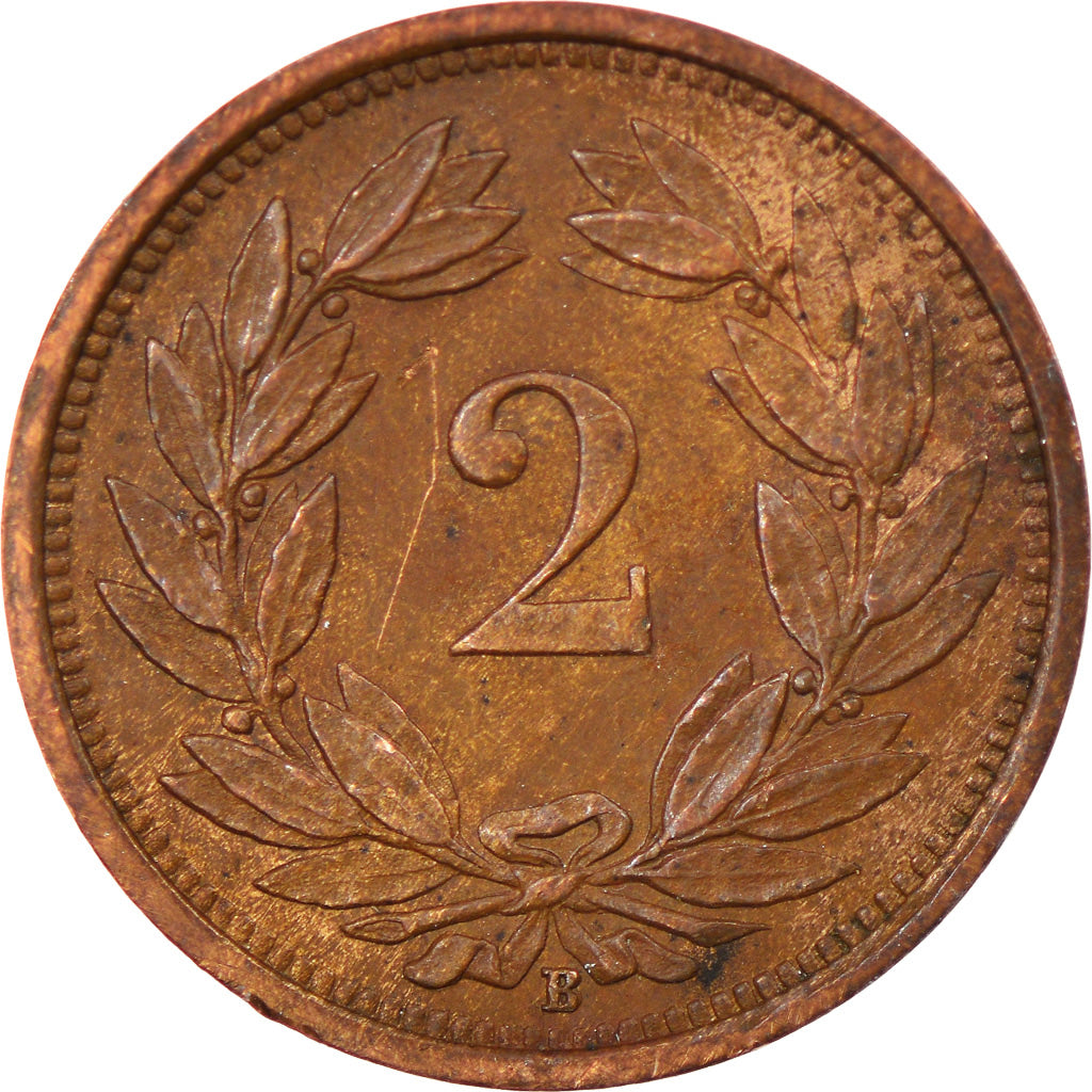 Coin, Switzerland, 2 Rappen, 1929, Bern, EF(40-45), Bronze, KM:4.2