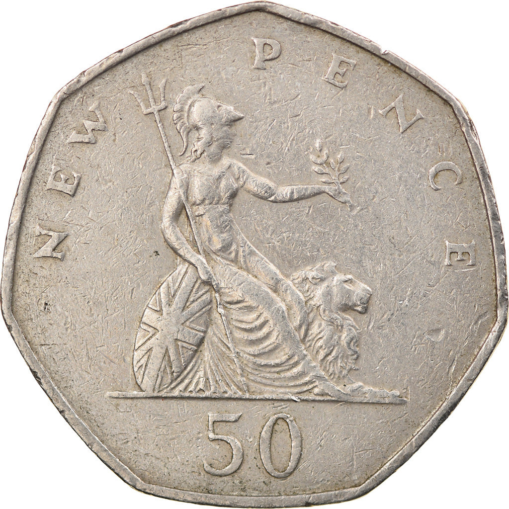 Münze, Großbritannien, Elizabeth II, 50 New Pence, 1970, SS, Copper-nickel