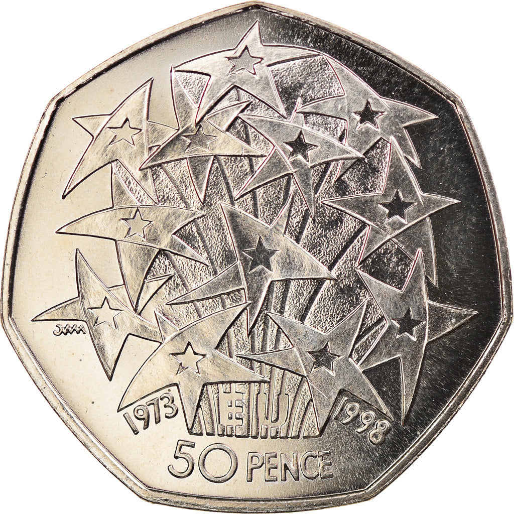 Moneta, Gran Bretagna, Elizabeth II, 50 Pence, 1998, SPL-, Rame-nichel, KM:992