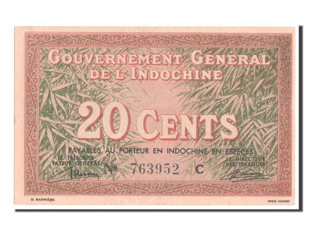 Indocina francese, 20 Cents, 1939, FDS