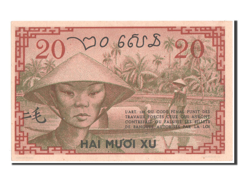 Indocina francese, 20 Cents, 1939, FDS