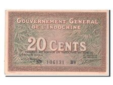 Billet, Indochine Française, 20 Cents, 1939, SPL