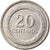 Moneta, Colombia, 20 Centavos, 1969, EF(40-45), Nikiel powlekany stalą, KM:227