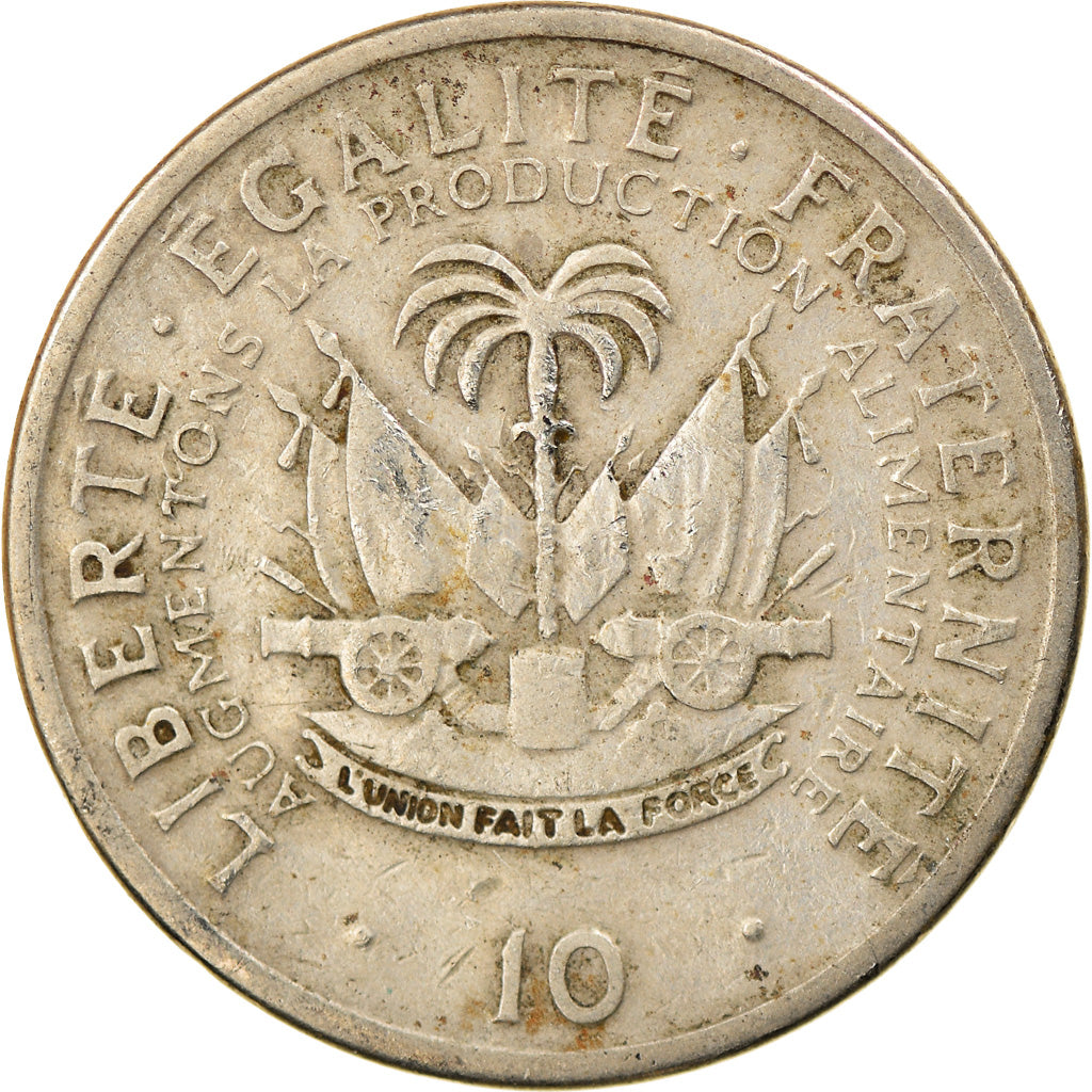 Coin, Haiti, 10 Centimes, 1970, VF(30-35), Copper-nickel, KM:120