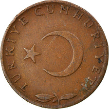 Coin, Turkey, 5 Kurus, 1959, EF(40-45), Bronze, KM:890.1