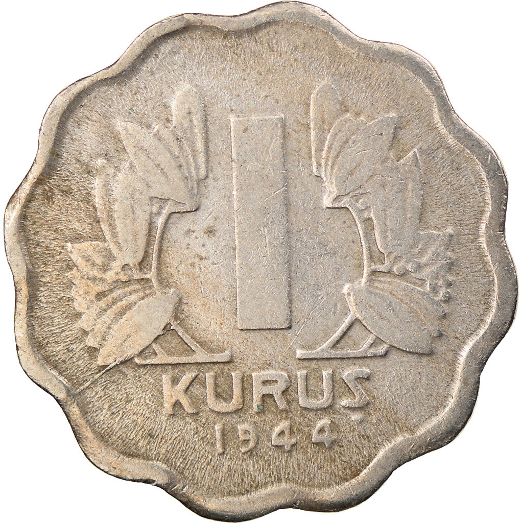 Coin, Turkey, Kurus, 1944, EF(40-45), Copper-nickel, KM:867