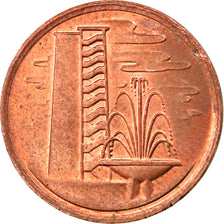 Coin, Singapore, Cent, 1980, Singapore Mint, EF(40-45), Bronze, KM:1