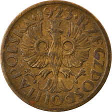 Coin, Poland, 5 Groszy, 1923, EF(40-45), Brass, KM:10