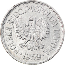 Moneta, Polska, Zloty, 1969, Warsaw, EF(40-45), Aluminium, KM:49.1