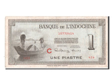 French Indo-China, 1 Piastre, 1945, KM #76b, EF(40-45), C10772414