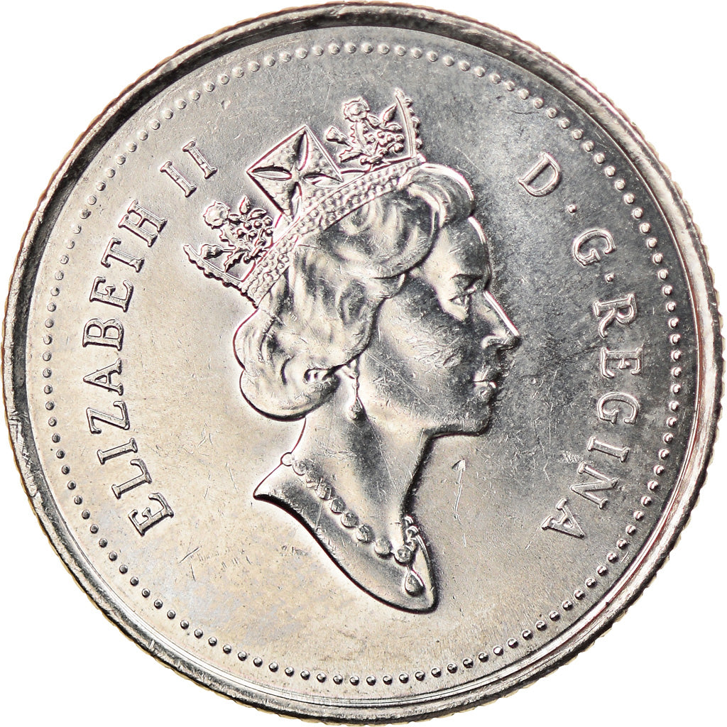 Coin, Canada, Elizabeth II, 10 Cents, 1995, Royal Canadian Mint, Ottawa
