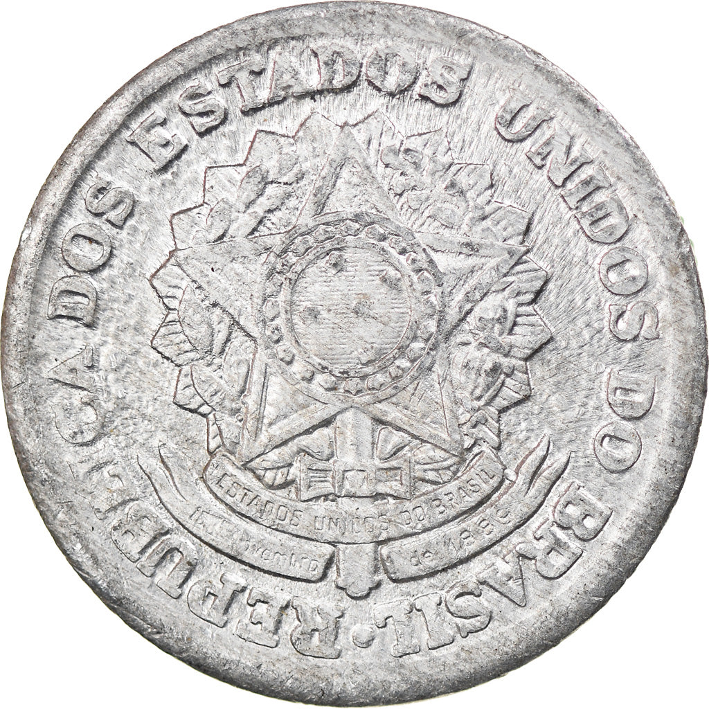 Moneda, Brasil, Cruzeiro, 1960, MBC, Aluminio, KM:570