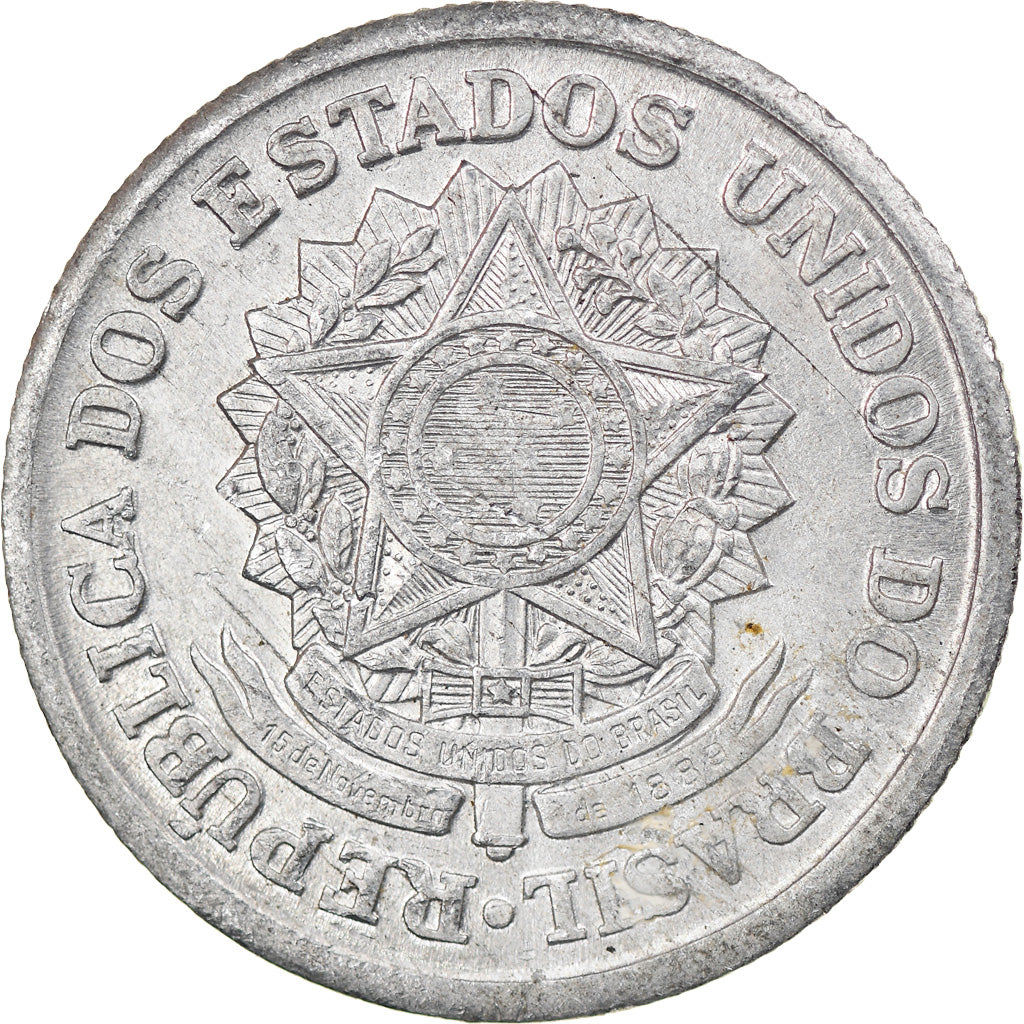 Coin, Brazil, 2 Cruzeiros, 1961, EF(40-45), Aluminum, KM:571