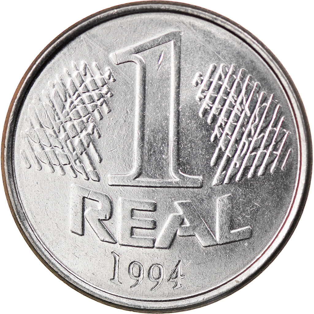 Coin, Brazil, Real, 1994, EF(40-45), Stainless Steel, KM:636