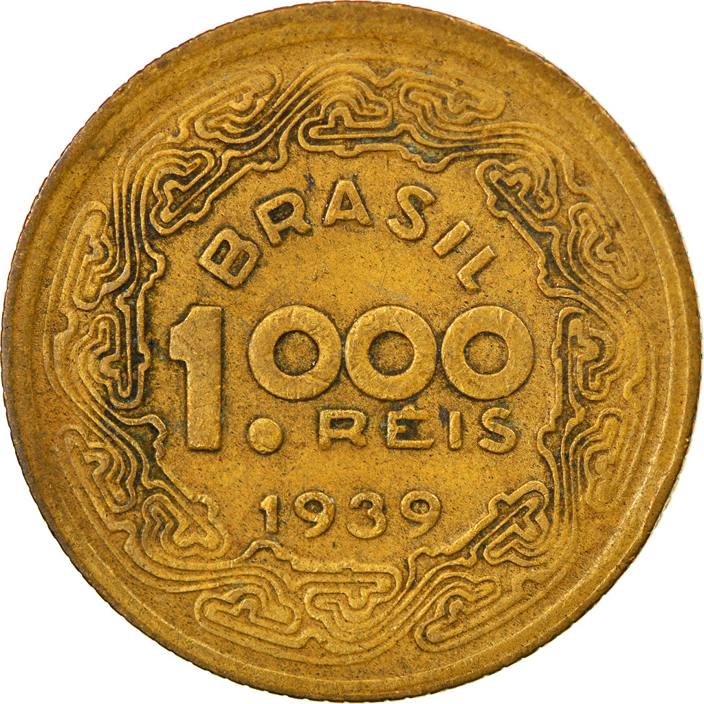 Monnaie, Brésil, 1000 Reis, 1939, TTB, Aluminum-Bronze, KM:550