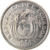 Coin, Ecuador, 20 Centavos, 1980, EF(40-45), Nickel plated steel, KM:77.2a