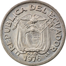 Coin, Ecuador, 10 Centavos, Diez, 1976, EF(40-45), Copper-Nickel Clad Steel