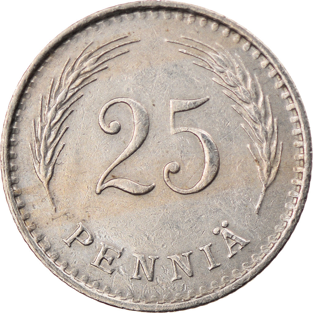 Coin, Finland, 25 Penniä, 1939, EF(40-45), Copper-nickel, KM:25