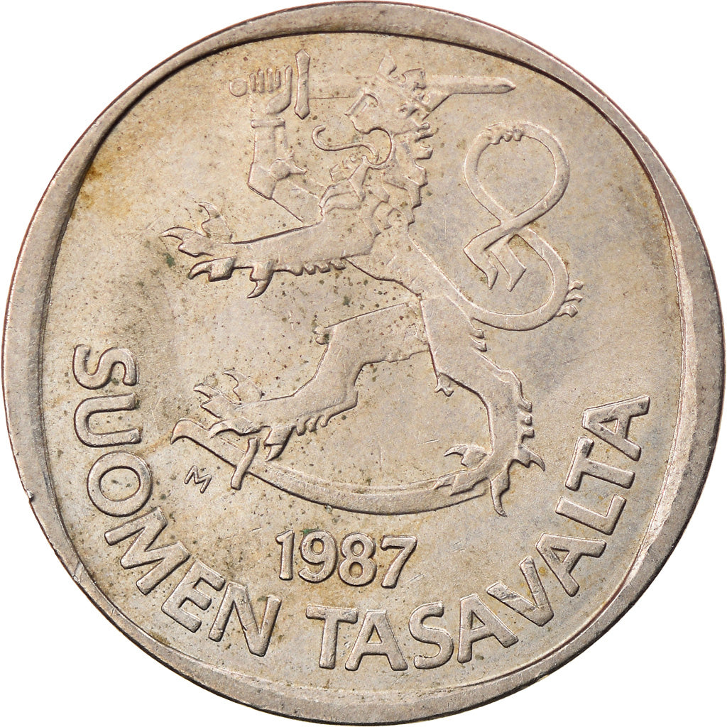 Munten, Finland, Markka, 1987, ZF, Copper-nickel, KM:49a