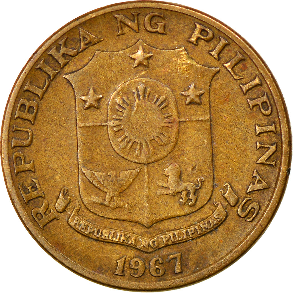 Monnaie, Philippines, 5 Sentimos, 1967, TTB, Laiton, KM:197