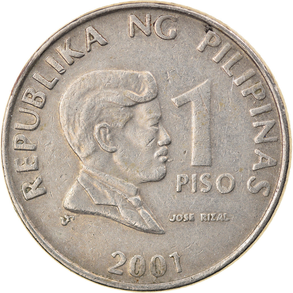 Moneta, Filippine, Piso, 2001, BB, Rame-nichel, KM:269