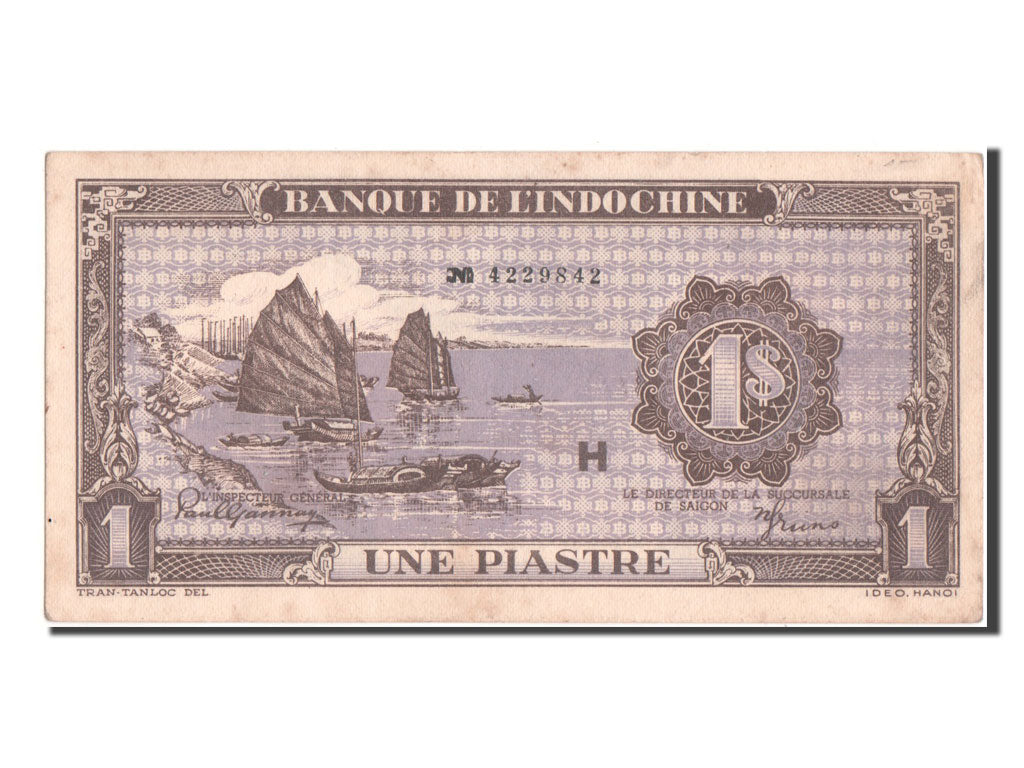 French Indo-China, 1 Piastre, KM #60, AU(50-53), H4229842