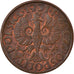 Coin, Poland, 2 Grosze, 1931, Warsaw, EF(40-45), Bronze, KM:9a