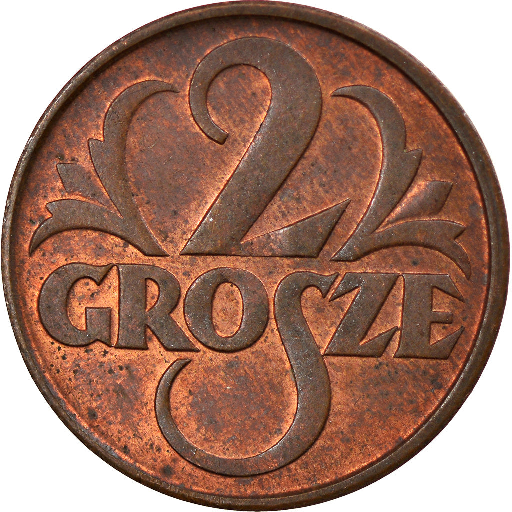 Coin, Poland, 2 Grosze, 1931, Warsaw, EF(40-45), Bronze, KM:9a