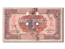French Indo-China, 5 Piastres, KM #64, VF(20-25)