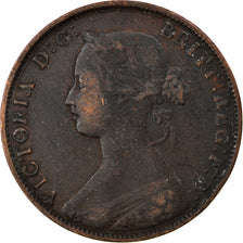 Coin, Great Britain, Victoria, 1/2 Penny, 1861, VF(30-35), Bronze, KM:748.2