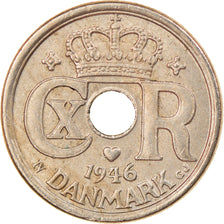 Monnaie, Danemark, Christian X, 10 Öre, 1946, Copenhagen, TTB, Copper-nickel
