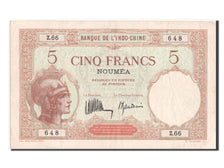 Biljet, Nieuw -Caledonië, 5 Francs, TTB+