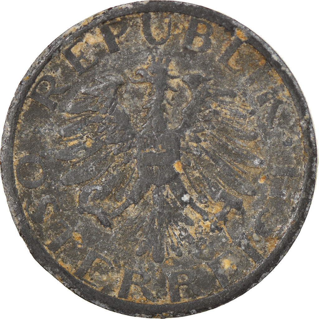 Coin, Austria, 10 Groschen, 1947, EF(40-45), Zinc, KM:2874