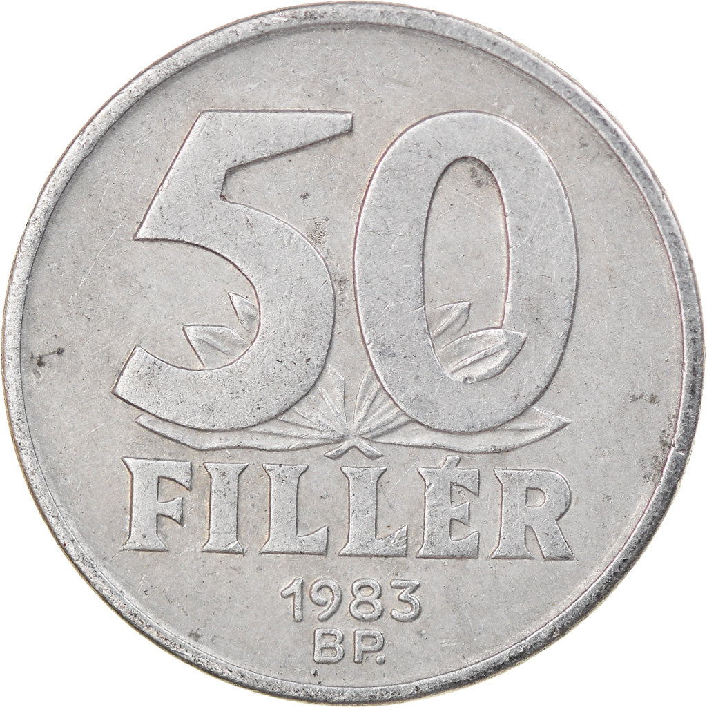 Münze, Ungarn, 50 Fillér, 1983, Budapest, SS, Aluminium, KM:574