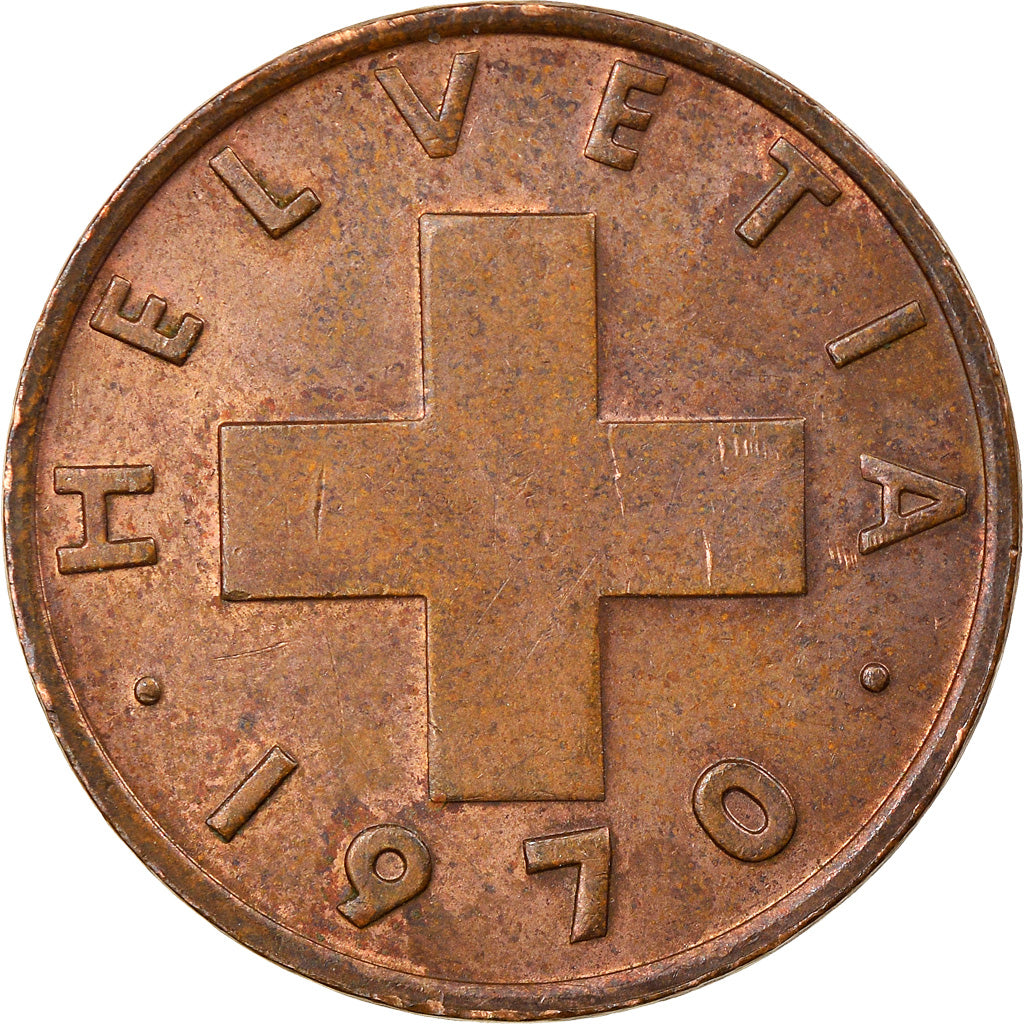 Monnaie, Suisse, 2 Rappen, 1970, Bern, TTB, Bronze, KM:47
