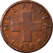 Coin, Switzerland, Rappen, 1985, Bern, EF(40-45), Bronze, KM:46