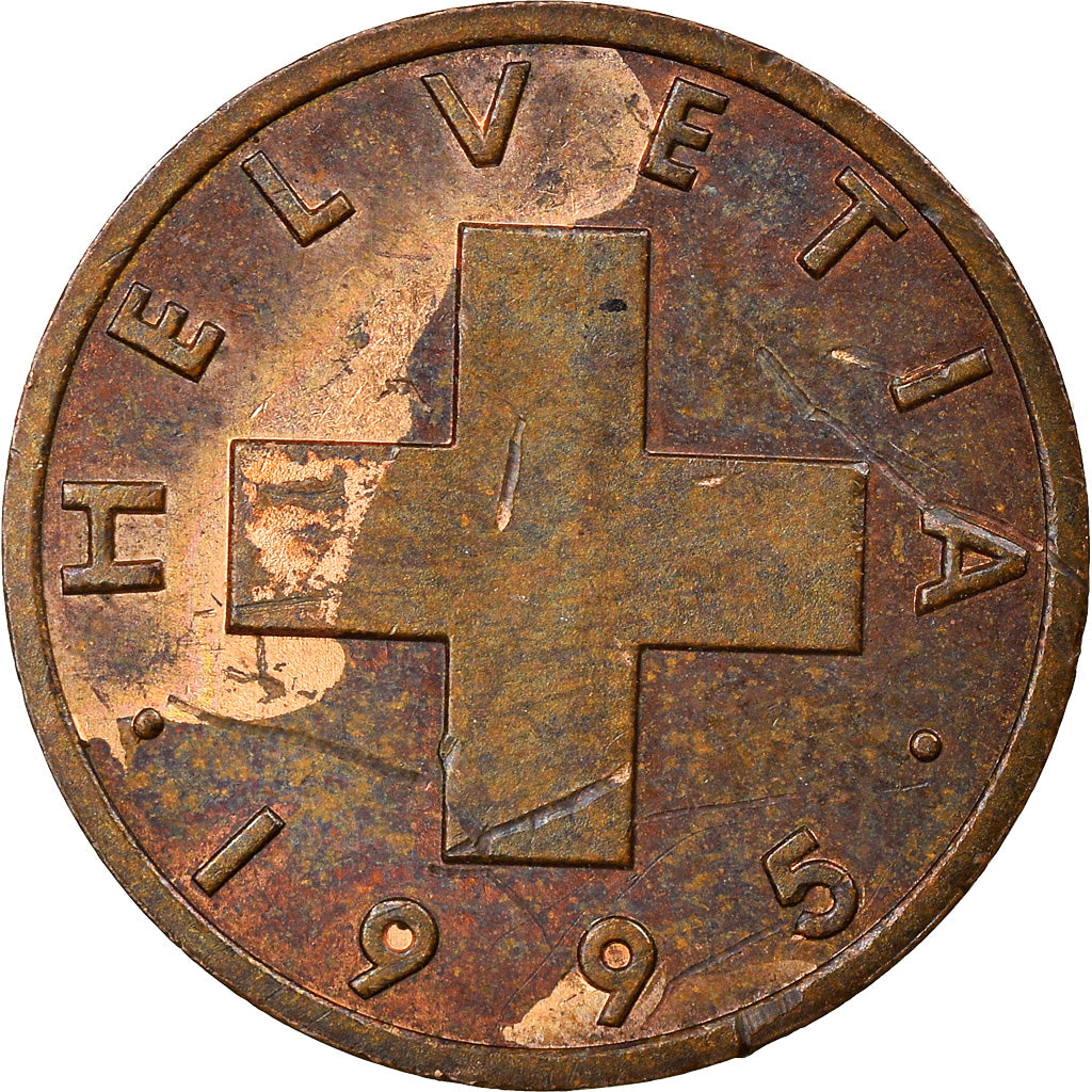 Monnaie, Suisse, Rappen, 1995, Bern, TTB, Bronze, KM:46