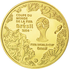 France, 5 Euros, 2014, MS(65-70), Gold, 0.50