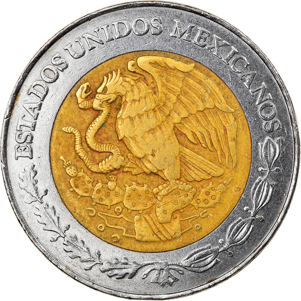 Moneda, México, 2 Nuevo Pesos, 1993, Mexico City, MBC, Bimetálico, KM:551