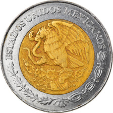 Moneda, México, 2 Nuevo Pesos, 1993, Mexico City, MBC, Bimetálico, KM:551