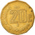 Moneta, Mexico, 20 Centavos, 1997, Mexico City, EF(40-45), Aluminium-Brąz