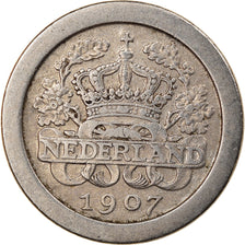 Monnaie, Pays-Bas, Wilhelmina I, 5 Cents, 1907, TTB, Copper-nickel, KM:137