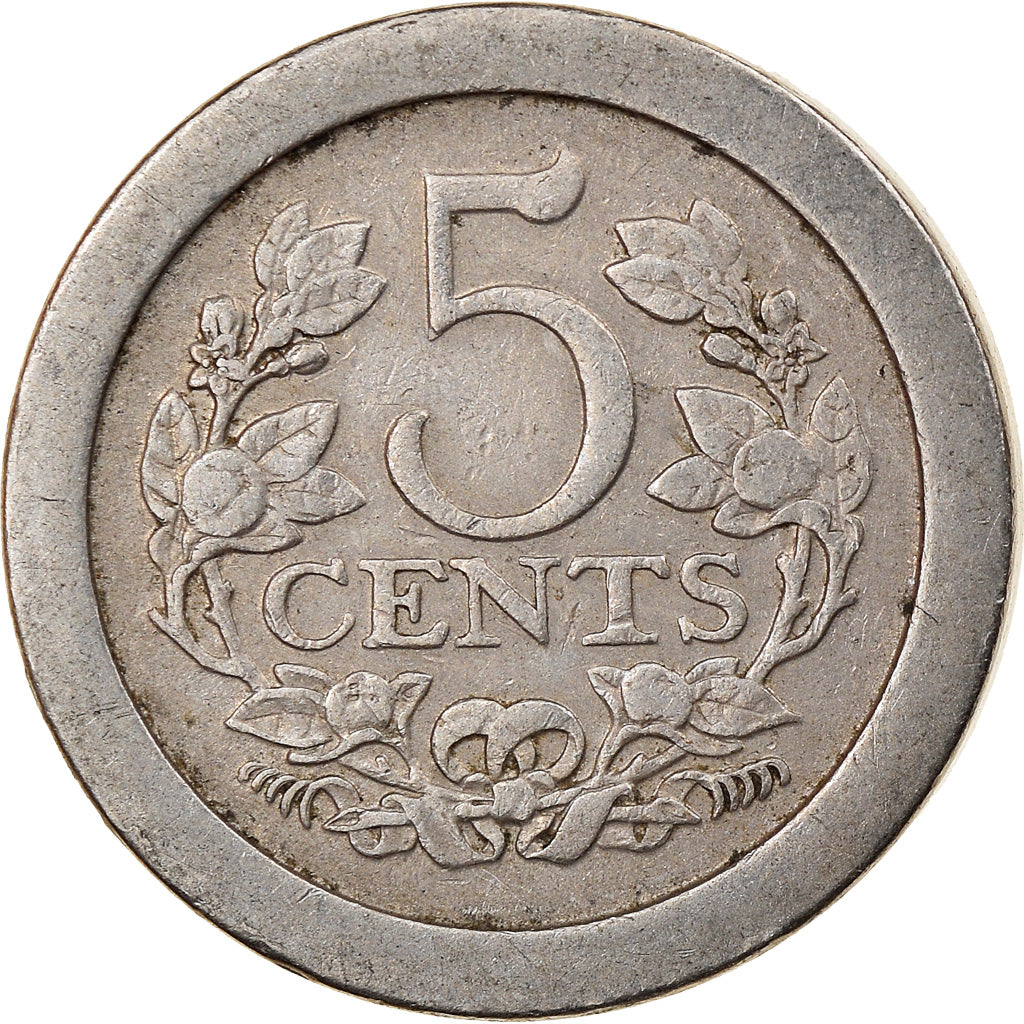 Monnaie, Pays-Bas, Wilhelmina I, 5 Cents, 1907, TTB, Copper-nickel, KM:137