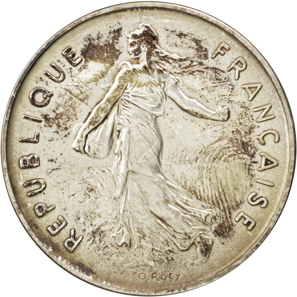 Munten, Frankrijk, 5 Francs, 1976, PR, Zilver, KM:P558, Gadoury:154.P2