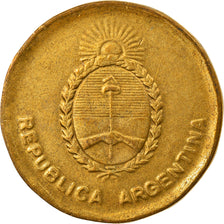 Coin, Argentina, 10 Centavos, 1987, VF(30-35), Brass, KM:98