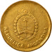 Coin, Argentina, 10 Centavos, 1987, VF(30-35), Brass, KM:98