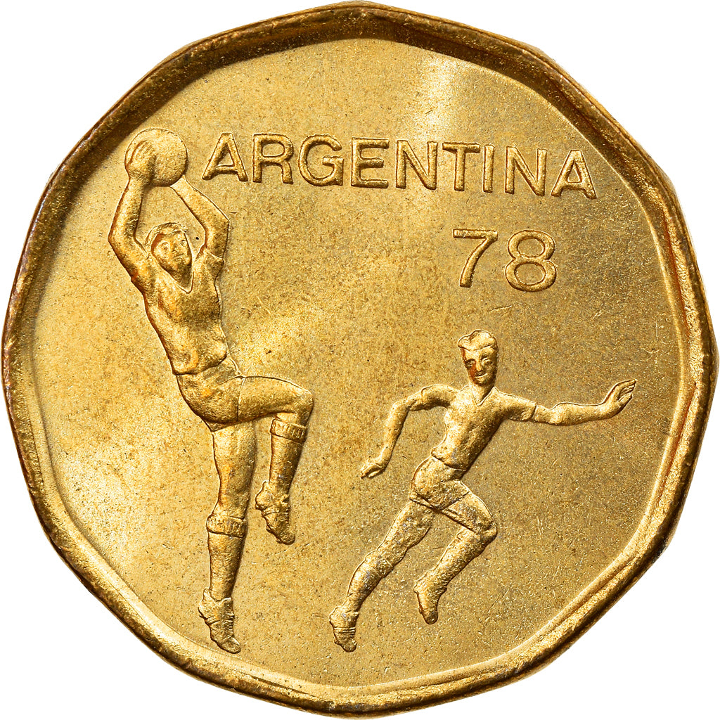 Moeda, Argentina, 20 Pesos, 1978, AU(55-58), Alumínio-Bronze, KM:75